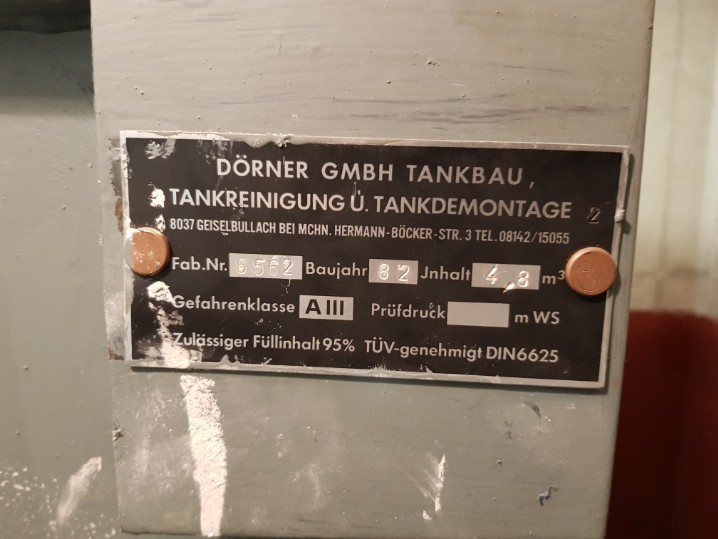 Rückbau Öltank